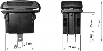 Разъем USB 5В 4.2А и вольтметр для установки совместно с кнопками AES11185X или AES1188X