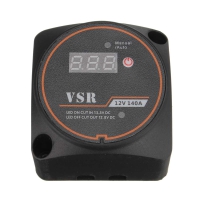 Реле зарядное VSR для 2-х АКБ до 140А с вольтметром