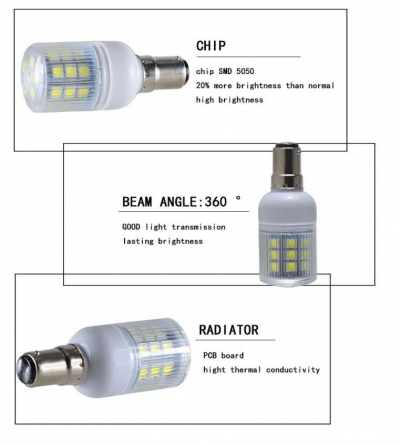 Лампа LED в судовые светильники 4Вт 12в цоколь B15